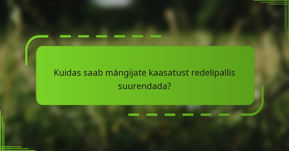 Kuidas saab mängijate kaasatust redelipallis suurendada?